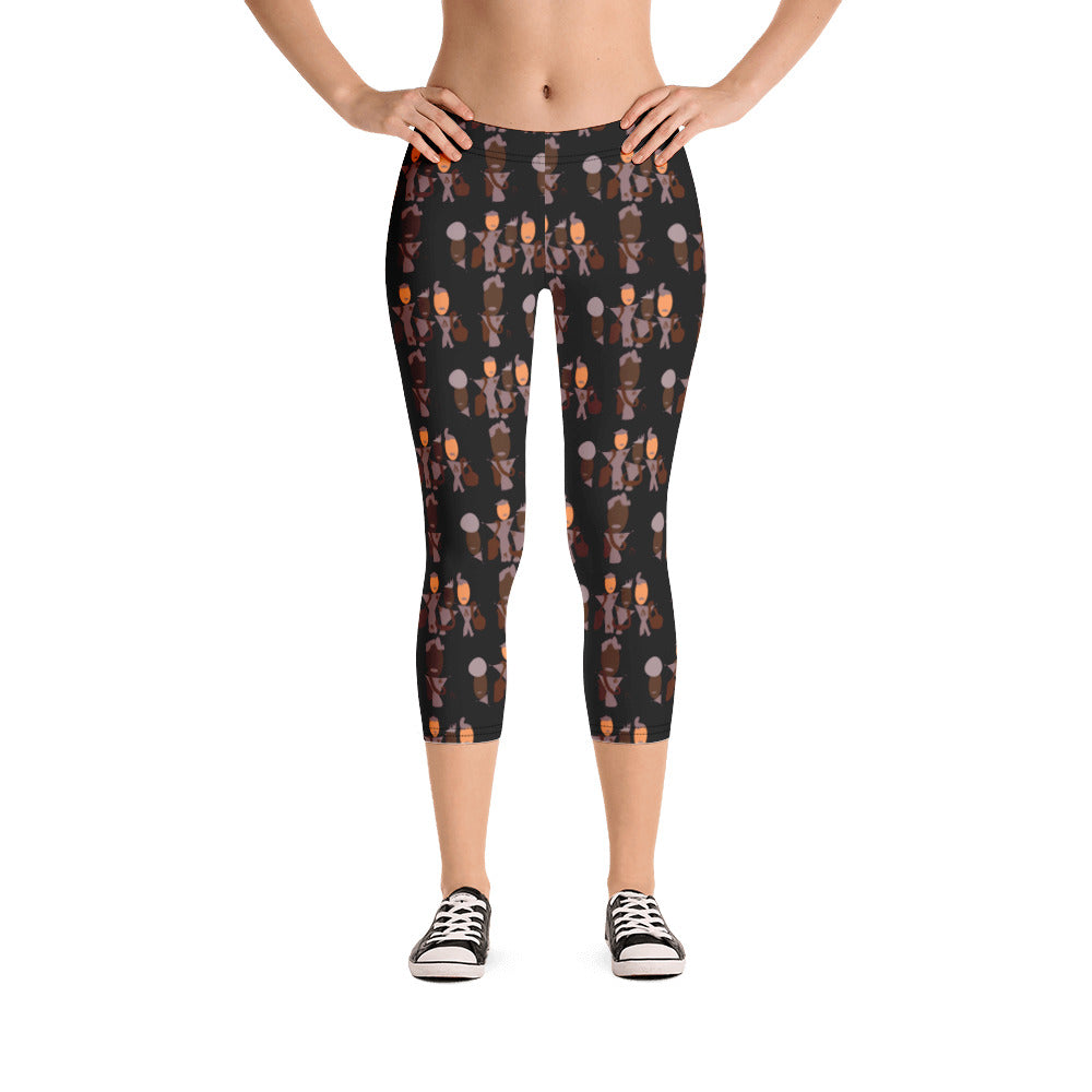 AJBeneficial Entourage Capri Leggings in Black