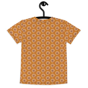 Kids crew neck t-shirt in AJBeneficial Whirl Print