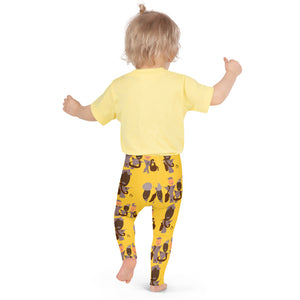 AJBeneficial Entourage Kid's Leggings in Yellow