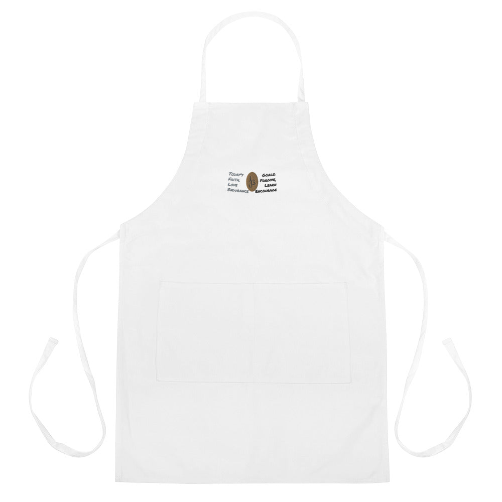 AJBeneficial Goals Embroidered Apron