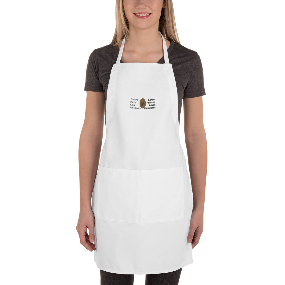 AJBeneficial Goals Embroidered Apron
