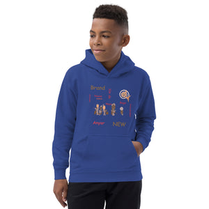 AJBeneficial Brand New Languages on Dark color Kids Hoodie Doctor