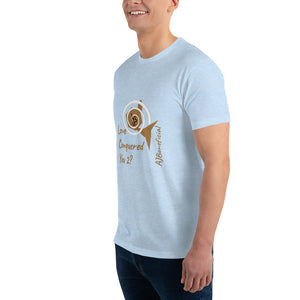 AJBeneficial Floating Puzzle Short Sleeve T-shirt Love Conquered