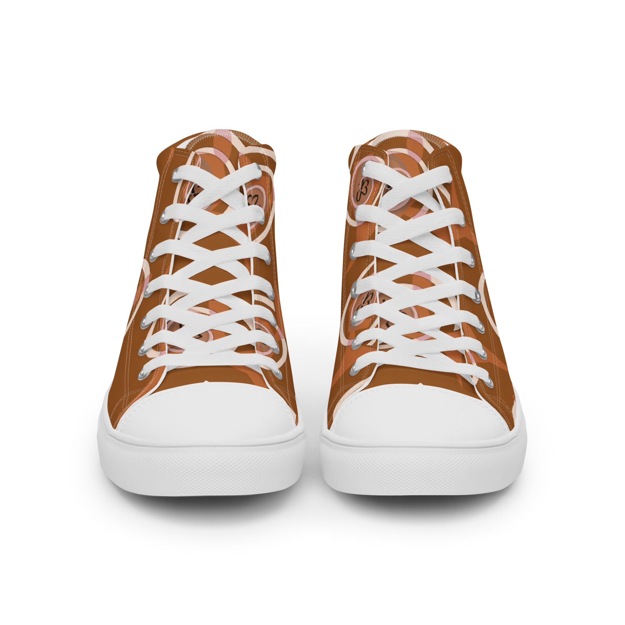 AJBeneficial Men’s high top canvas shoes in Rich Gold