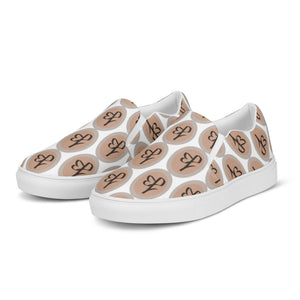 AJBeneficial Men’s slip-on canvas shoes on White