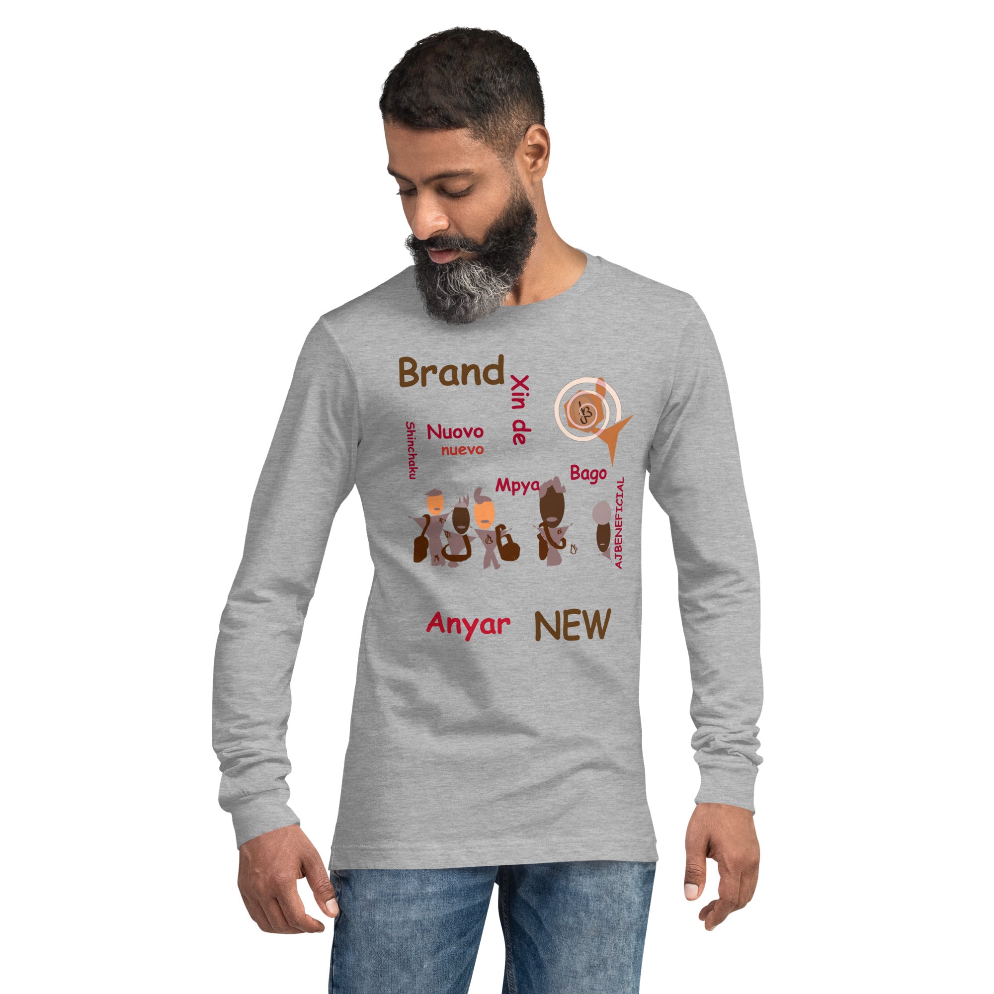 AJBeneficial Brand New Languages Unisex Long Sleeve Tee