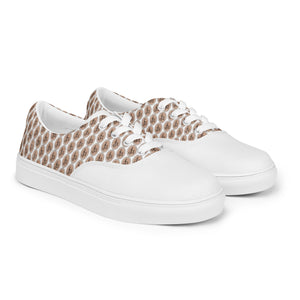 AJBeneficial Women’s lace-up canvas shoes in White